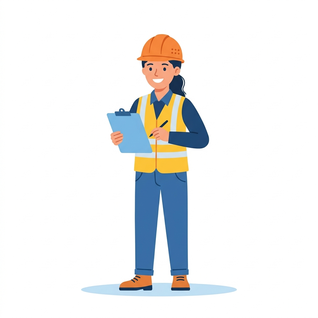 Construction worker ready to pass the CWS test
